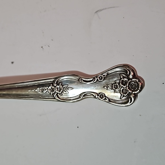 Wm Rogers Mfg Co Magnolia/Inspiration Silverplate Flatware Pie Server and spoon - Picture 8 of 12